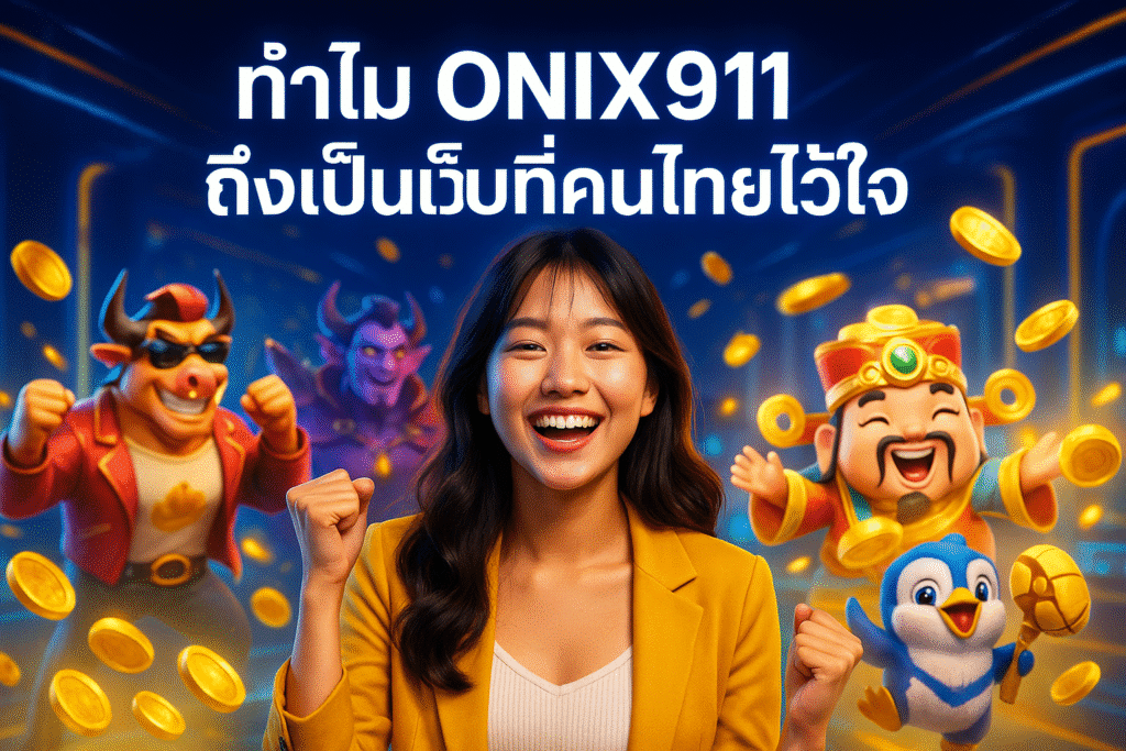 ทำไม ONIX911 ถึงเป็นเว็บที่คนไทยไว้ใจ