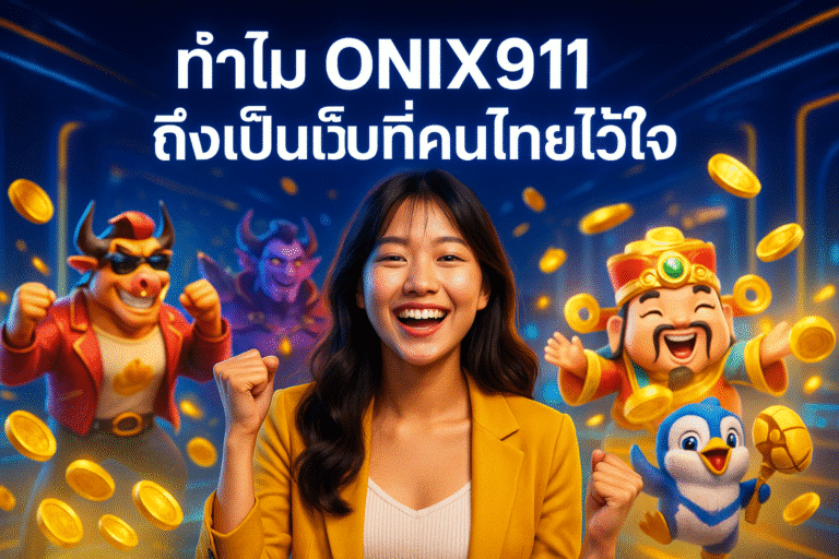 ทำไม ONIX911 ถึงเป็นเว็บที่คนไทยไว้ใจ
