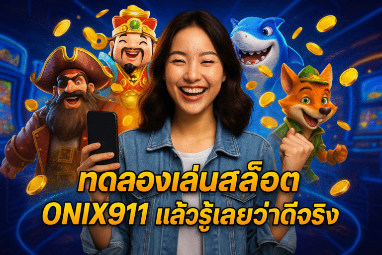 : ทดลองเล่นสล็อต ONIX911 แล้วรู้เลยว่าดีจริง